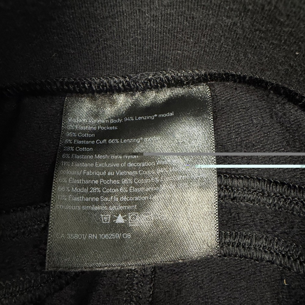 Lululemon Women's US6 Black Warm Down High Rise Jogger SweatPants LW5DB0S Pants - Picture 3 of 5